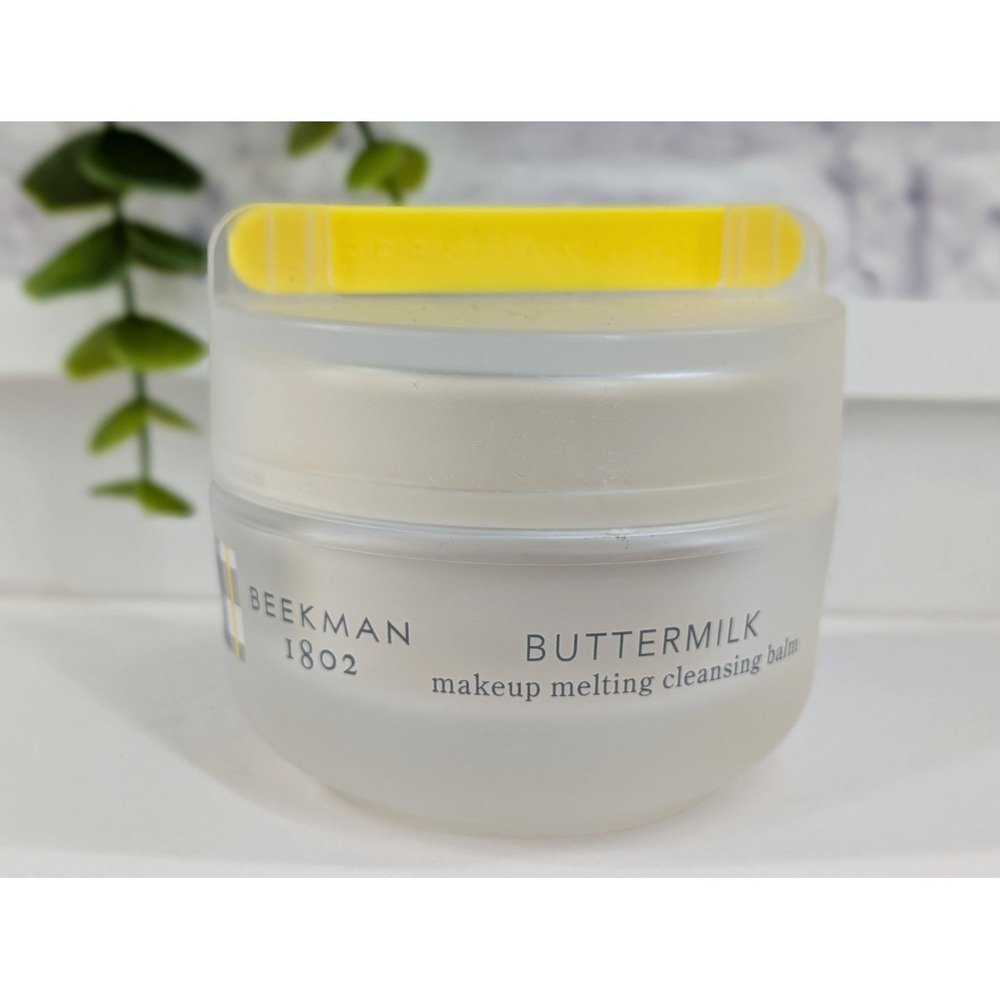 NEW😍Beekman 1802 Buttermilk Makeup Melting Cleansing Balm 1.44 oz/4g Jar
